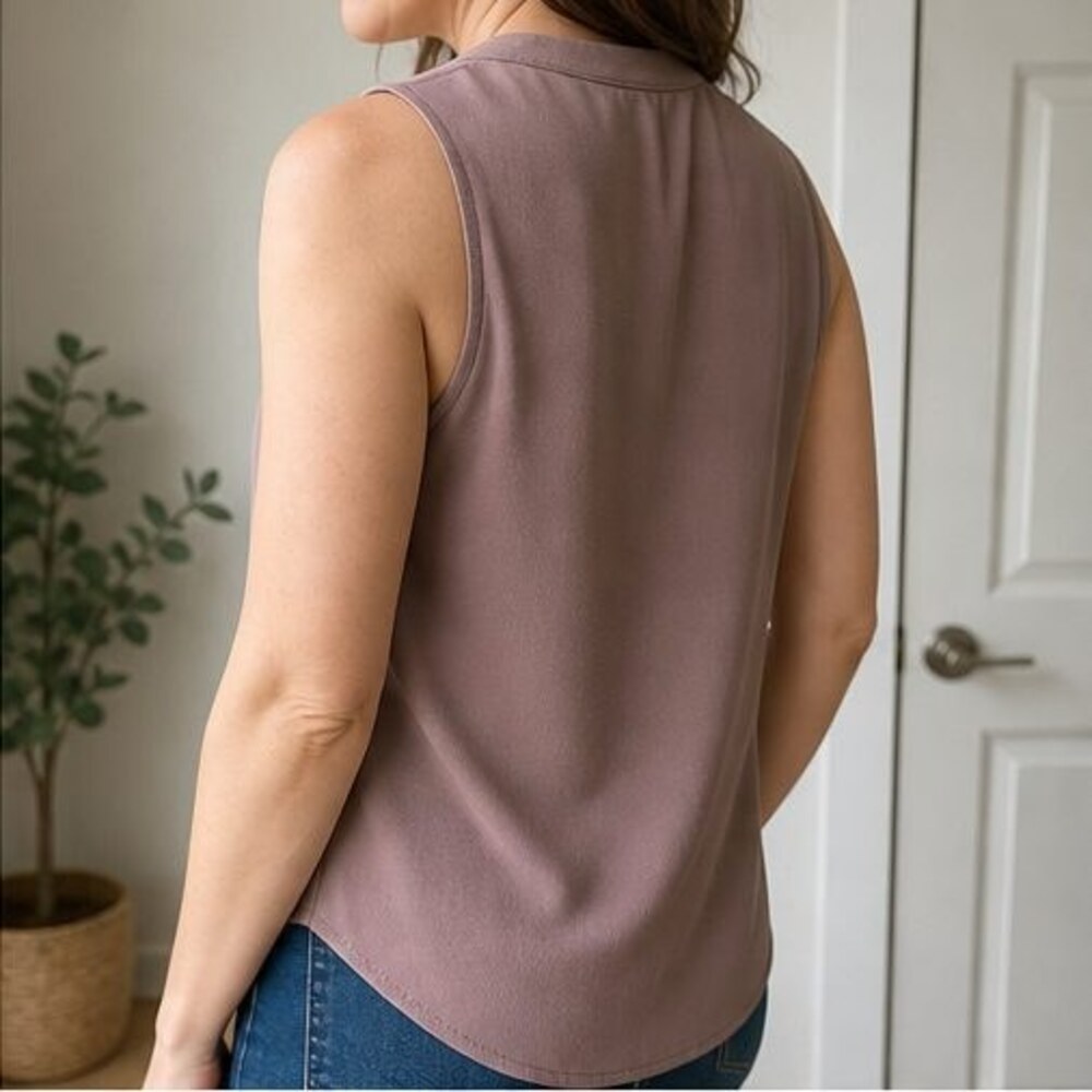 Mauve Ruffle Blouse - Picture 3 of 6